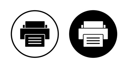 Printer icon vector isolated on white background. print icon. Fax vector icon.