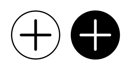 Plus Icon vector isolated on white background. Add plus icon. Addition sign. Medical Plus icon
