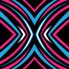 black blue magenta white irregular line background vector