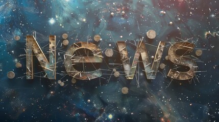 Universe News concept art poster.