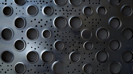 metal, pattern, texture, grid, steel, metallic, mesh, wallpaper, hole, design, black, vector, illustration, dark, grill, iron, backdrop, textured, surface, industrial, silver, circle, chrome, gray, te