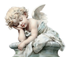 PNG Cherub statue angel representation.