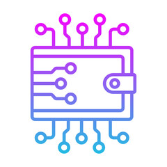 Fototapeta premium Digital Wallet Icon