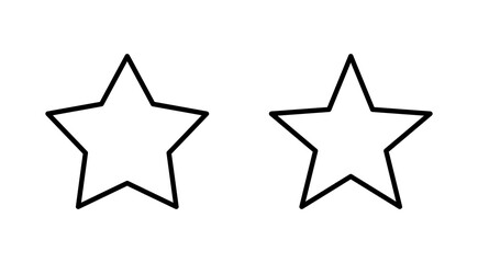 Star Icon set. rating icon vector. favourite star icon