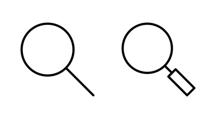 Search icon set. search magnifying glass icon