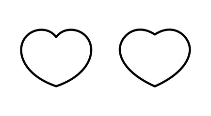 Love icon set. Heart icon vector. Like icon vector.