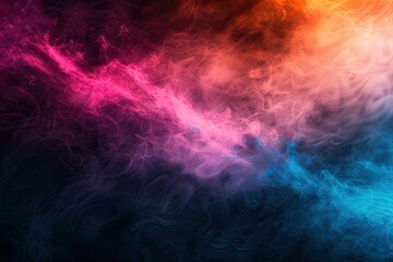 A colorful smokey background with a blue and purple swirl
