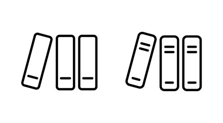 Library icon set. education icon vector