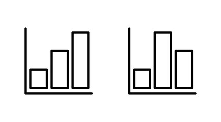 Growing graph Icon set. Chart icon. diagram icon