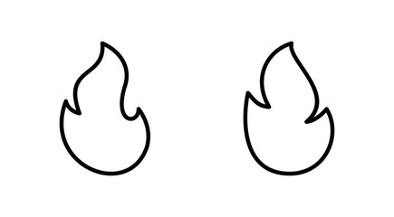 Fire icon set. fire vector icon