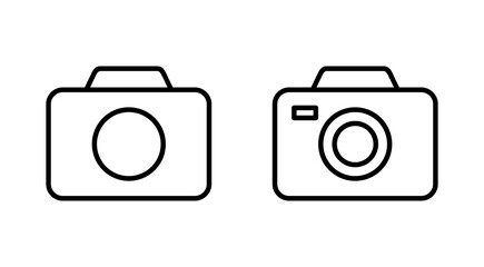 Camera icon set. photo camera icon. camera photography icon.