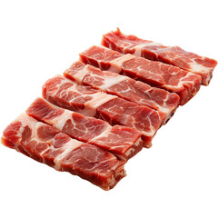 Fototapeta premium raw meat isolated on white