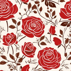 Red Roses Seamless Fantasy