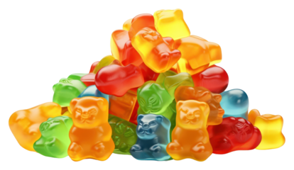 PNG Gummies 3d cartoon confectionery dessert candy.