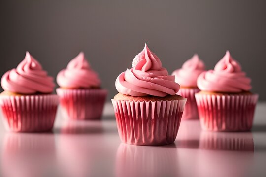 raspberry cupcakes with pink frosting