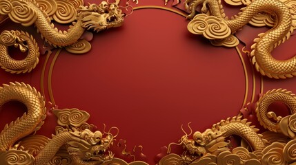 Golden Table Festival in China. Banner template. Background.