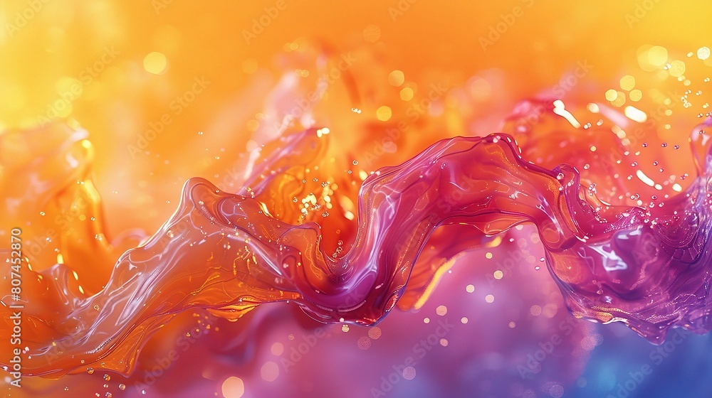 Poster a captivating image capturing the dynamic behavior of liquid iodine at the nanoscale