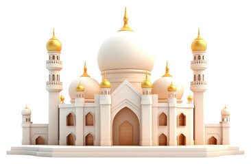 Fototapeta premium PNG Architecture building dome caravanserai.
