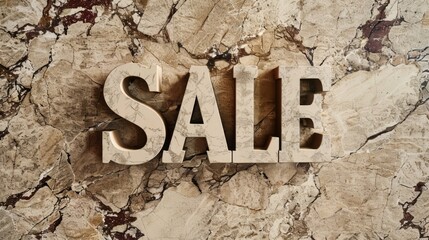 Beige Marble Sale concept art poster.