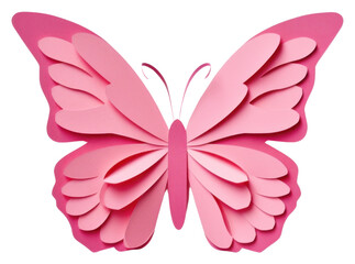PNG Butterfly paper art white background.