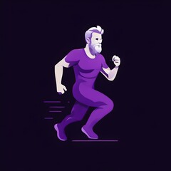 Bearded man image on background