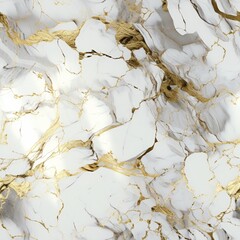 White Marble Accented with Gold