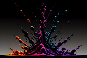 colorful liquid smoke background