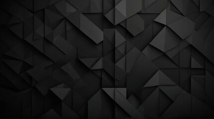 abstract geometric black  background, Dark hexagon wallpaper or backgroundgenrative.ai 