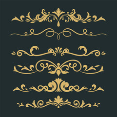 Divider Elegant Ornament Page Vector Illustration