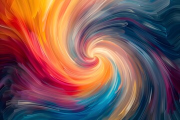 Vibrant Swirling Vortex of Captivating Chromatic Motion and Energy