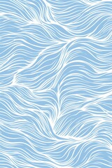 Obraz premium Abstract baby blue and white patterns represent invisible symphonies, evoking a sense of serene happiness. Perfect for a desktop wallpaper.