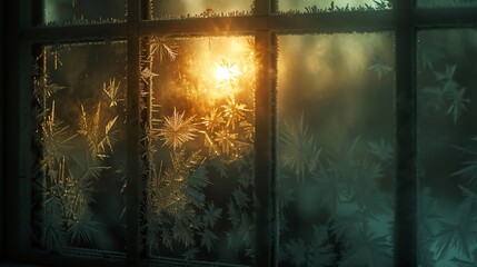Riddle written in frost on a windowpane, challenging the morning sun to reveal its secrets