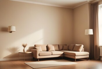 Minimalist contemporary modern designer living room, apartment, house. hotel 