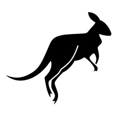 kangaroo silhouette icon 