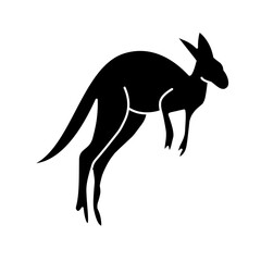 kangaroo silhouette icon 