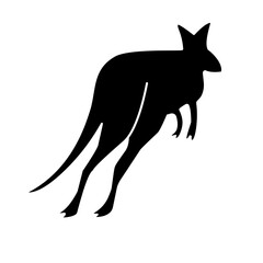 kangaroo silhouette icon 