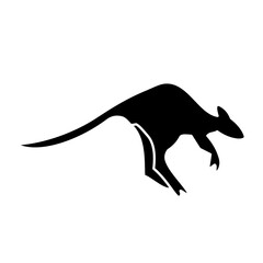 kangaroo silhouette icon 