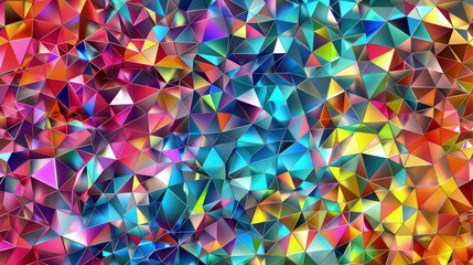 A vibrant colorful  geometric mosaic abstract background 