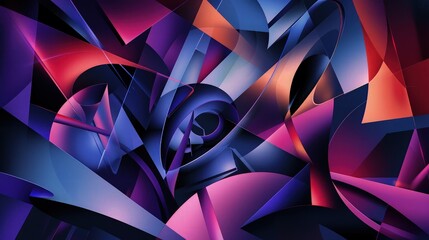 Obraz premium abstract background with lines and gradient blue and pink color 