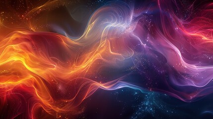 abstract visualization of innovation, with vibrant swirls and patterns representing the fluid and ever-evolving nature of groundbreaking ideas 