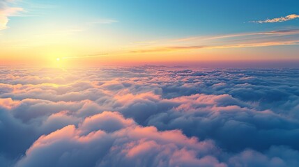 beautiful colorful sky generative ai