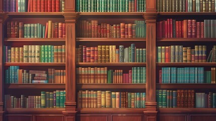 Magnificent Living room and brown maroon sofa with bookshelf background