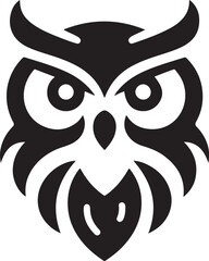 Owl Head Vector Design