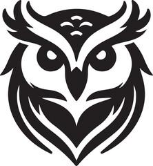 Owl Head Vector Design