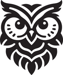 Owl Head Vector Design