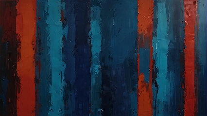 colorful wooden background Dynamic Abstract Palette Knife Painting Blue and Red Textured Portrait