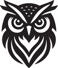 Owl Head Vector Design