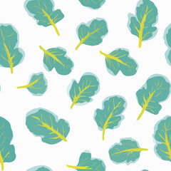Obraz premium Seamless Colorful Spinach Pattern