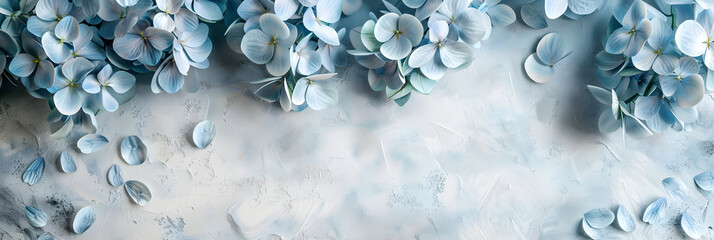 Pastel Blue Hydrangea Flowers A Captivating Image