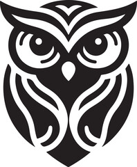 Owl Head Vector Design